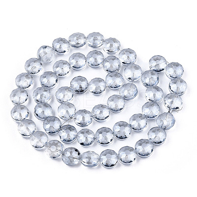 Electroplate Glass Beads Strands EGLA-Q084-12mm-11-1