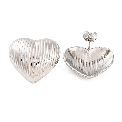 Tarnish Resistant 304 Stainless Steel Stud Earrings EJEW-G395-17P-1
