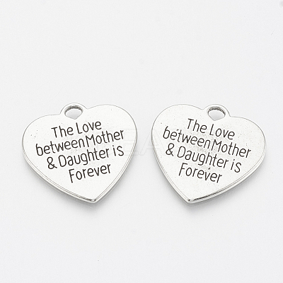 Tibetan Style Alloy Quote Pendants LS-X-TIBE-Q085-04AS-LF-1