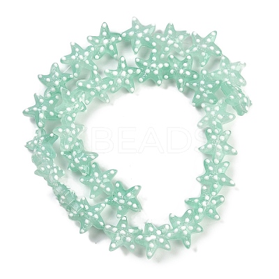 Handmade Lampwork Beads Strands LAMP-I027-09C-1