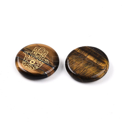 Natural Tiger Eye Cabochons G-N345-06A-1
