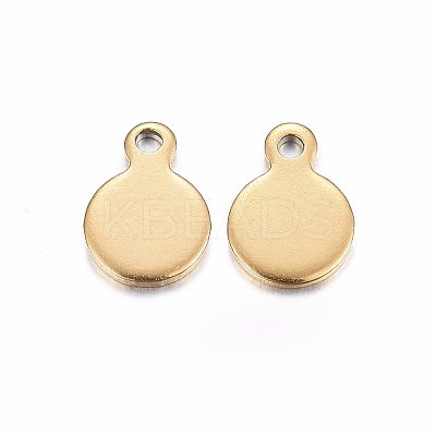 Ion Plating(IP) 304 Stainless Steel Stamping Blank Tag Charms LS-X-STAS-H467-06G-1