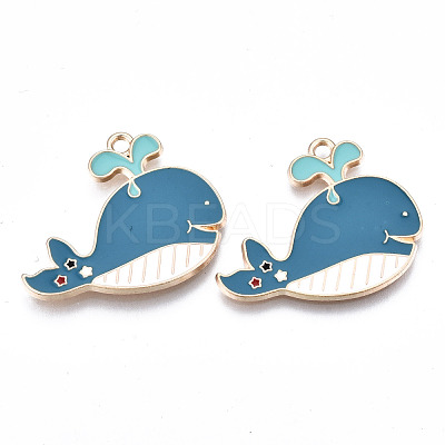 Eco-Friendly Alloy Enamel Pendants ENAM-Q437-014-NR-1