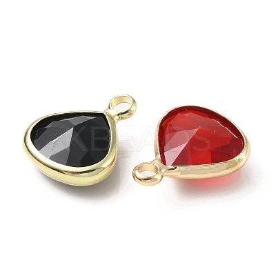 Brass with K9 Glass Charms KK-C024-23KCG-1