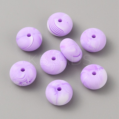 Rondelle Food Grade Eco-Friendly Silicone Beads SIL-TAC0010-04E-1