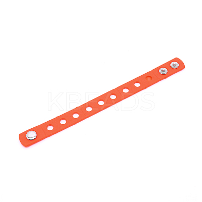 Kids Silicone Cord Bracelets BJEW-WH0011-02L-1