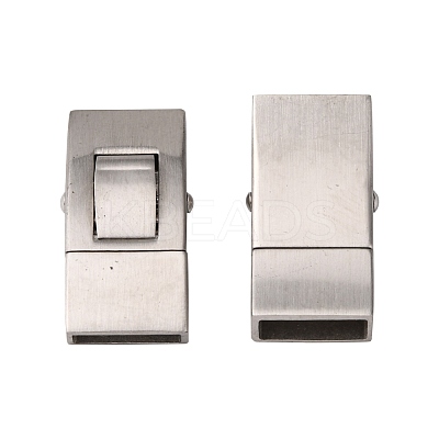 Non-Tarnish 304 Stainless Steel Bayonet Clasps STAS-I171-10P-1