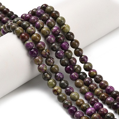Natural Atlantisite Stichtite Beads Strands G-Z110-C06-4mm-1