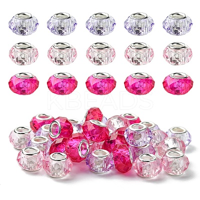 30Pcs 3 Colors Handmade Glass European Beads GLAA-YW0004-21B-1