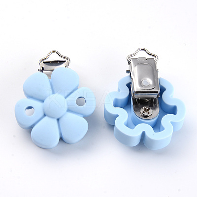 Food Grade Eco-Friendly Silicone Baby Pacifier Clips SIL-S003-04A-1
