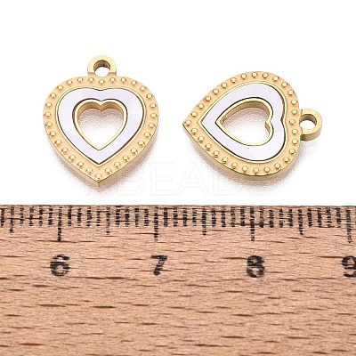 304 Stainless Steel Enamel Pendants STAS-Q111-14G-01-1
