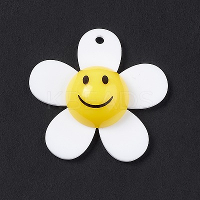 Opaque Acrylic Pendants OACR-P012-C08-1