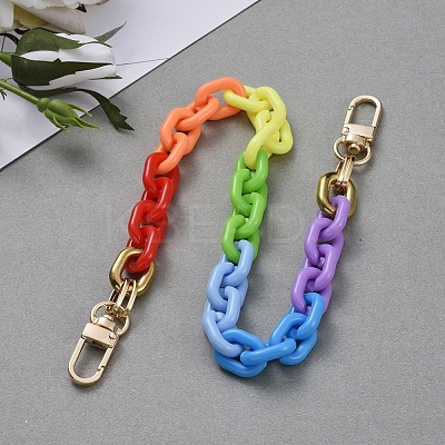 Acrylic Chain Purse Bag Handle X-AJEW-BA00007-1