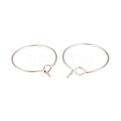 316L Surgical Stainless Steel Hoop Earring Findings STAS-G229-07P-08A-1