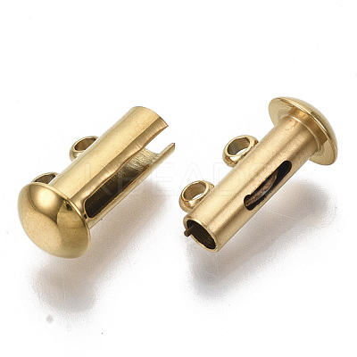 201 Stainless Steel Slide Lock Clasps STAS-S079-157G-1