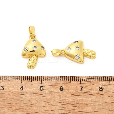 Brass Micro Pave Cubic Zirconia Pendants KK-G533-17G-01-1