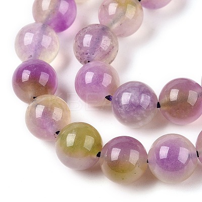 Dyed Natural White Jade Beads Strands G-T138-8mm-210-27-1