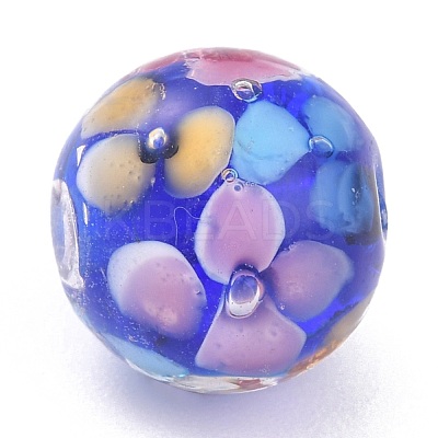 Round Lampwork Beads LAMP-H059-A01-1