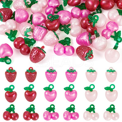 36Pcs 9 Styles Resin Pendants CRES-TA0001-49-1