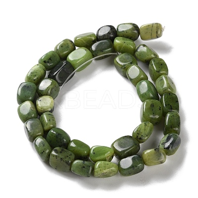 Natural Canadian Jade Beads Strands X-G-P497-01D-01-1