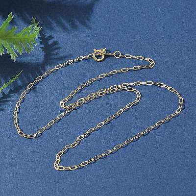 1/20 14K Gold Filled Cable Chain Necklaces for Women Men NJEW-Z068-08G-1