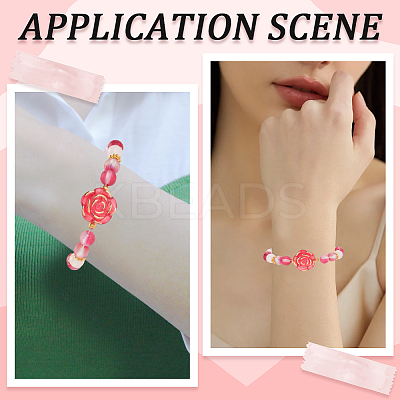 150Pcs 3 Styles Transparent Resin Pearl Beads RESI-PA0001-02A-1
