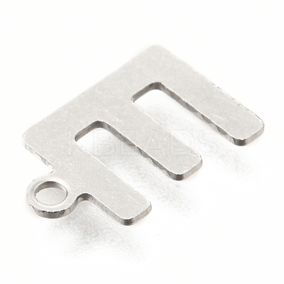 Non-Tarnish 201 Stainless Steel Charms STAS-C021-06P-E-1