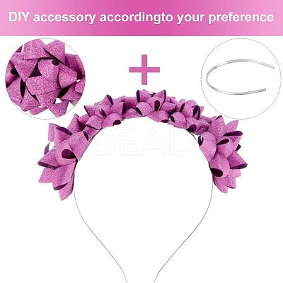 24Pcs 4 Style Iron Dolls Hair Hoop DIY-FG0002-74-1