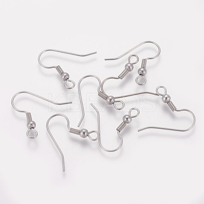Tarnish Resistant 316 Surgical Stainless Steel Earring Hooks X-STAS-I090-03P-1