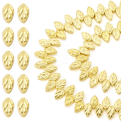 130Pcs 2 Strands Electroplate Glass Beads Strands EGLA-TA0013-56A-1
