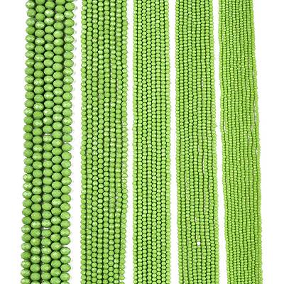 Opaque Solid Color Imitation Jade Glass Beads Strands EGLA-A044-P1mm-D30-1