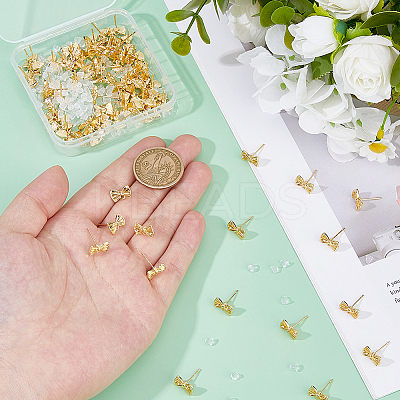 80Pcs Alloy Stud Earring Findings FIND-DC0007-32-1