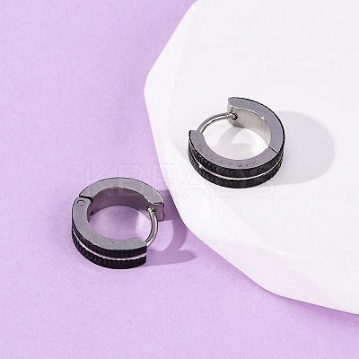 304 Stainless Steel Hoop Earrings EJEW-D331-03PB-1