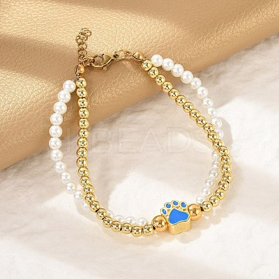 Brass Multi-strand Bracelets BJEW-M056-09G-1