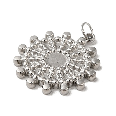 Non-Tarnish 304 Stainless Steel Pendant Cabochon Settings STAS-K263-37P-1