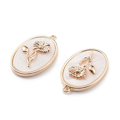 Natural Freshwater Shell Pendants BSHE-E028-11KCG-1