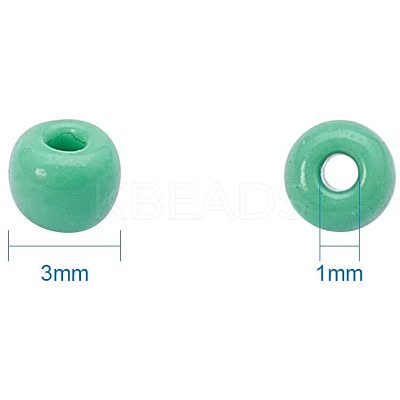 8/0 Round Glass Seed Beads SEED-PH0005-07-1