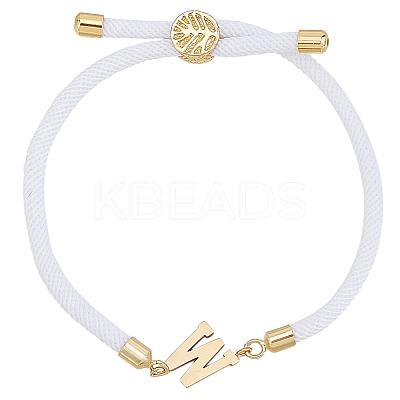 1pc Adjustable Nylon Cord Slider Bracelets for Women BJEW-LP0001-33W-G-1