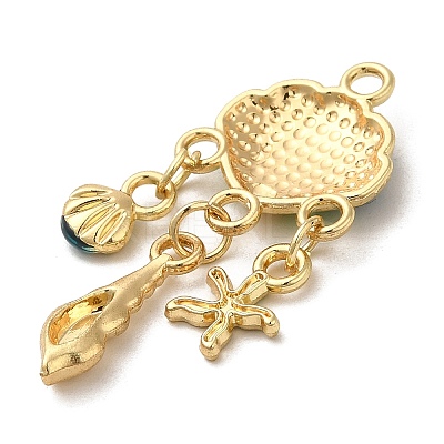 Alloy Enamel Pendants FIND-Z006-11B-KCG-1