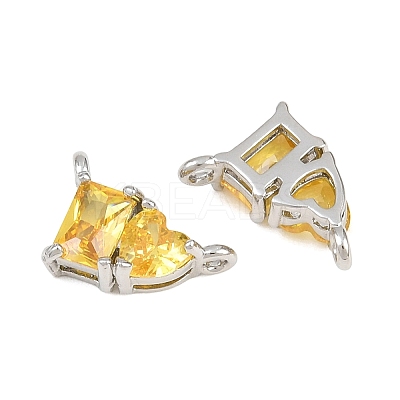 Brass Pave Cubic Zirconia Charms CU-CBA6A75-04P-06-1