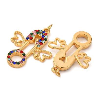 304 Stainless Steel Rhinestone Pendants STAS-U061-17G-1