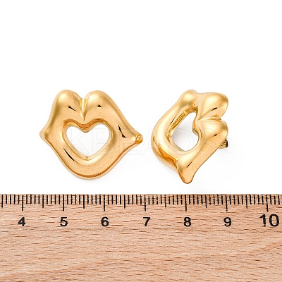 304 Stainless Steel Stud Earrings for Women EJEW-F357-03G-01-1