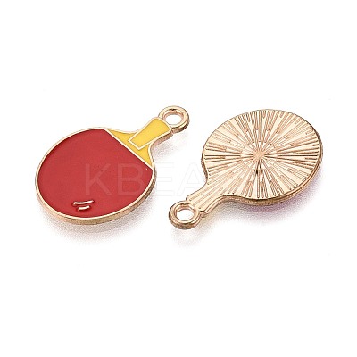 Alloy & Enamel Pendants ENAM-T021-44G-1