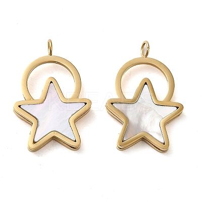 304 Stainless Steel Pendants STAS-L022-298G-1