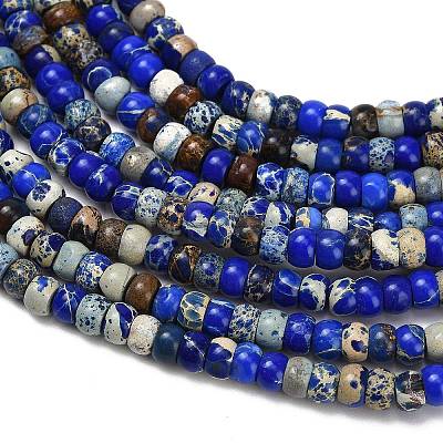 Dyed Natural Imperial Jasper Beads Strands G-P600-A01-01B-1