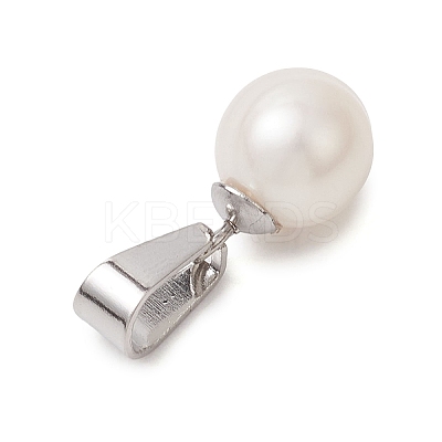 Natural Cultured Freshwater Pearl Potato Charms PALLOY-JF04890-02-1