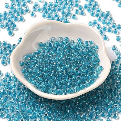 6/0 Transparent Inside Colours Glass Seed Beads SEED-P006-01A-08-1