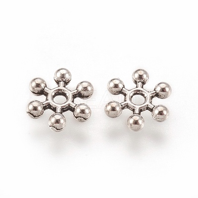 Tibetan Style Alloy Spacer Beads TIBEB-1171-AS-LF-1