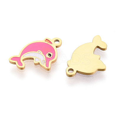304 Stainless Steel Enamel Charms STAS-T065-50G-1