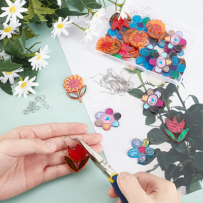 DIY Dangle Earring Making Kits DIY-FH0002-80-1